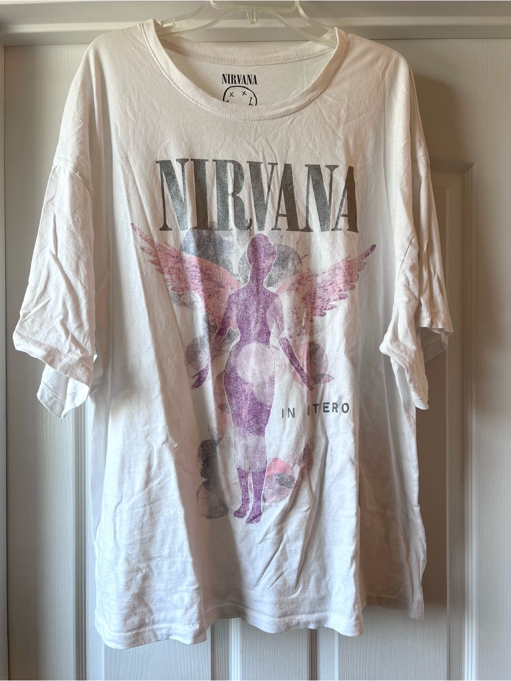 Nirvana White In Utero Graphic Band Tee 1X/2X